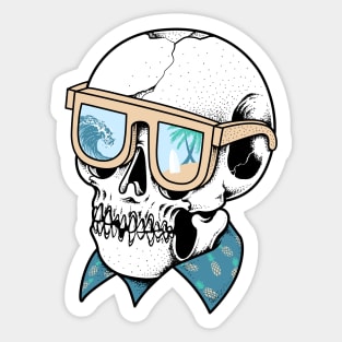 Skull Holiday Sticker